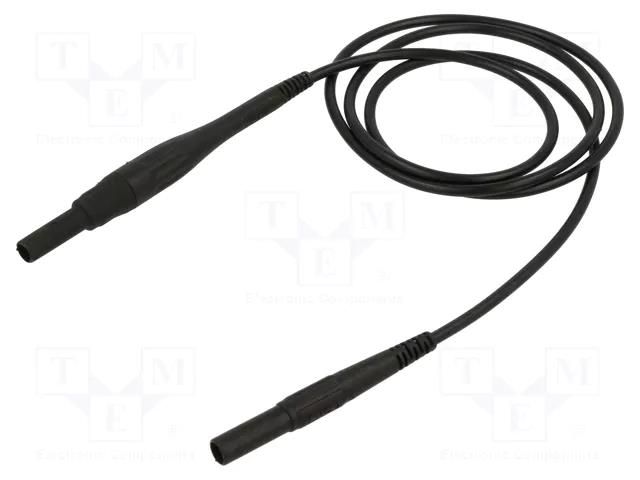 Test lead; 8A; banana plug 4mm,both sides; insulated; Urated: 1kV STÄUBLI XSMS-419-10021
