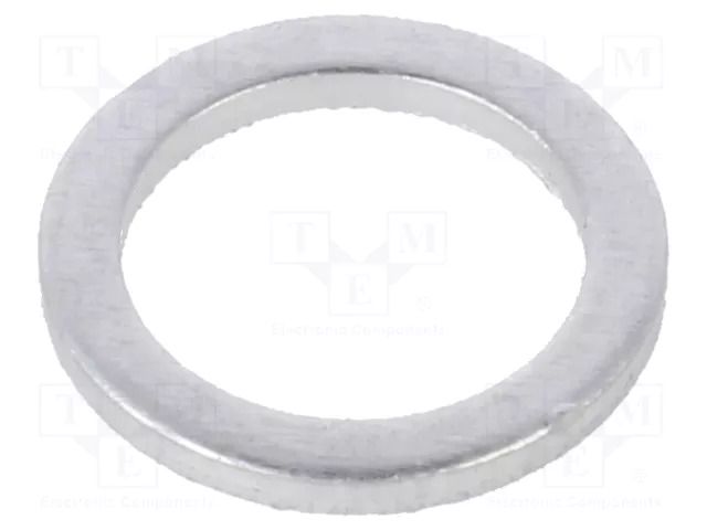 Gasket; aluminium; Thk: 1mm; Øint: 8mm; Øout: 11.5mm; DIN 7603 ELESA+GANTER DIN7603-AL-8-11.5A