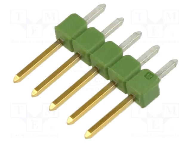 Connector: pin strips; pin header; male; PIN: 5; AMPMODU MOD II TE Connectivity 826629-5