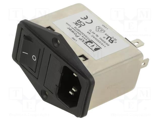 Connector: AC supply; socket; male; 4A; 250VAC; IEC 60320; C14 (E) XP POWER FFSAS04BFR