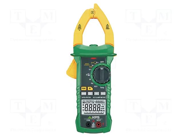 Meter: multifunction; digital,pincers type; LCD; (6600) KPS KPS-PA700