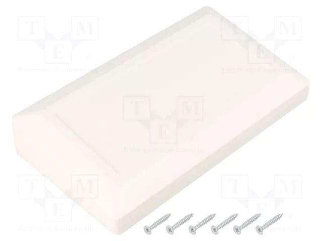 Enclosure: desktop; X: 180mm; Y: 100mm; Z: 41.5mm; ABS; white KRADEX Z133B-ABS