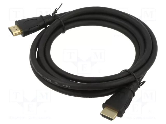 Cable; HDMI plug,both sides; HDMI 2.1; 2m; black; Core: Cu ART ART-OEM-47