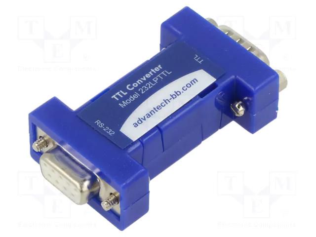 Converter; RS232/TTL; RS232 x2; 52.9x33.3x17.4mm; 0÷70°C ADVANTECH BB-232LPTTL