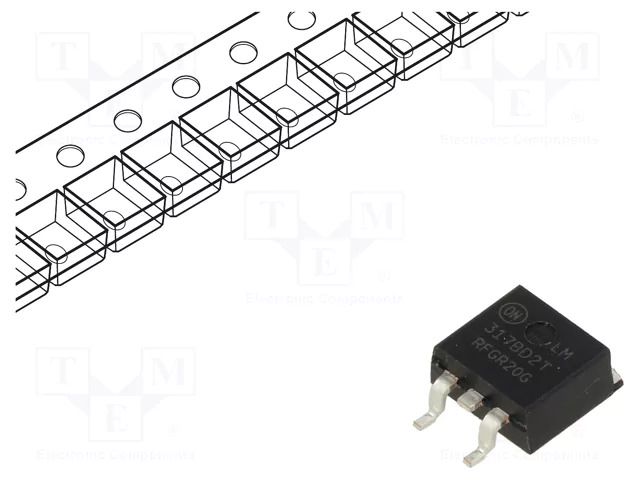 IC: voltage regulator; linear,adjustable; 1.2÷37V; 1.5A; D2PAK ONSEMI LM317BD2TR4G