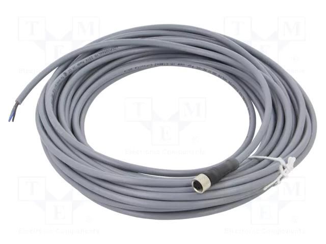Cable: for sensors/automation; M8; PIN: 3; straight; 10m; plug; 3A TELEMECANIQUE SENSORS XZCPV0566L10