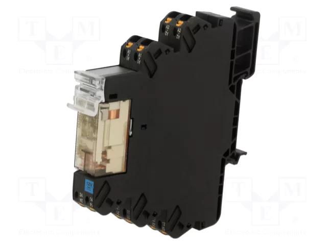 Relay: interface; DPDT; Ucntrl: 12VDC; 8A; for DIN rail mounting WEIDMÜLLER TRP-12VDC-2CO