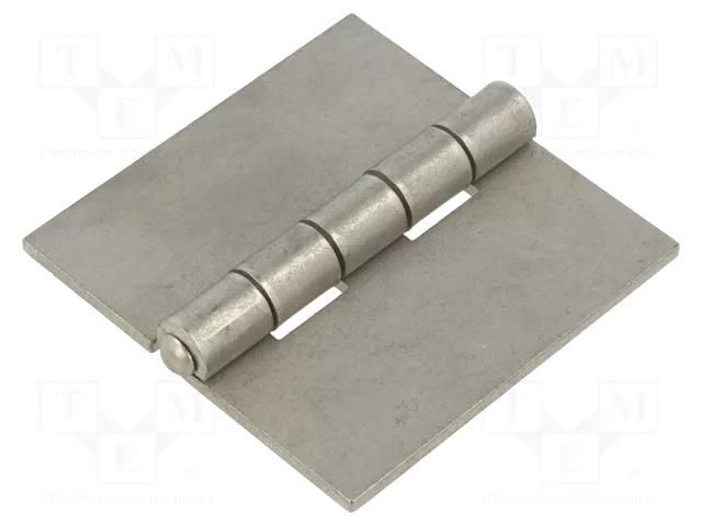 Hinge; Width: 80mm; stainless steel; H: 80mm ELESA+GANTER GN1362NI80-80A-BL