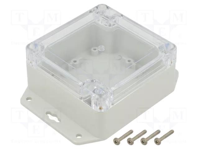 Enclosure: multipurpose; X: 90mm; Y: 90mm; Z: 45mm; ZP; polycarbonate KRADEX ZP909045UJPH-PC