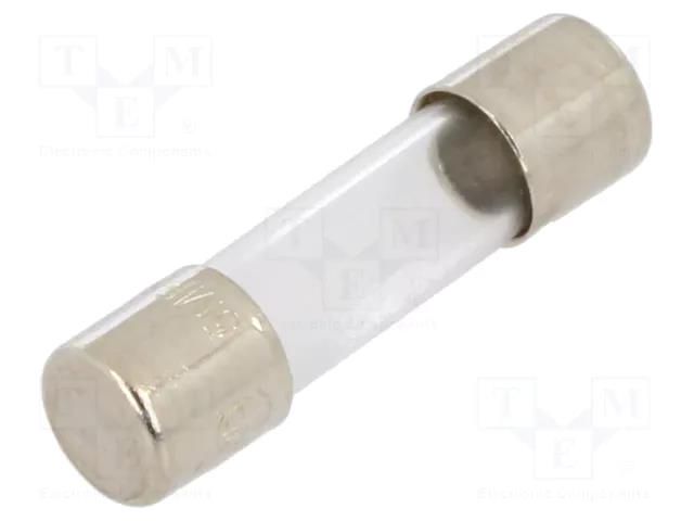 Fuse: fuse; 500mA; 250VAC; quick blow; cylindrical,glass; 5x20mm BEL FUSE 5MF-500-R