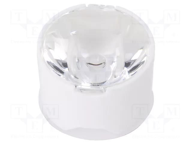 LED lens; round; plexiglass PMMA; transparent; 7÷16°; H: 14.8mm LEDIL CA11929