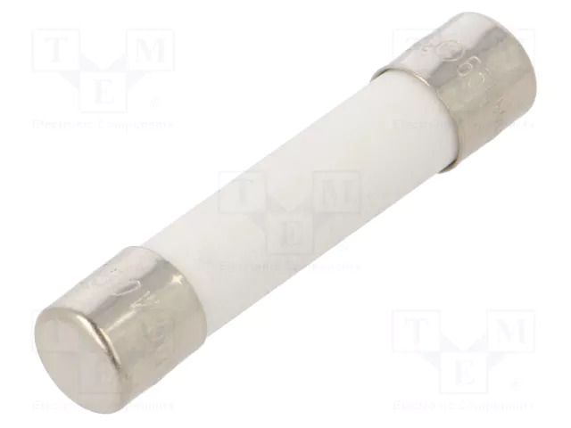 Fuse: fuse; 500mA; 250VAC; quick blow; ceramic; 6.3x32mm; brass OPTIFUSE FCA-500MA