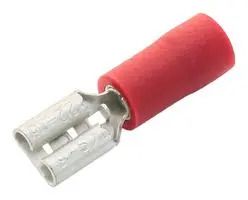 CRIMP TERMINAL, FEMALE, RED, PK100 FDD1-187(5)