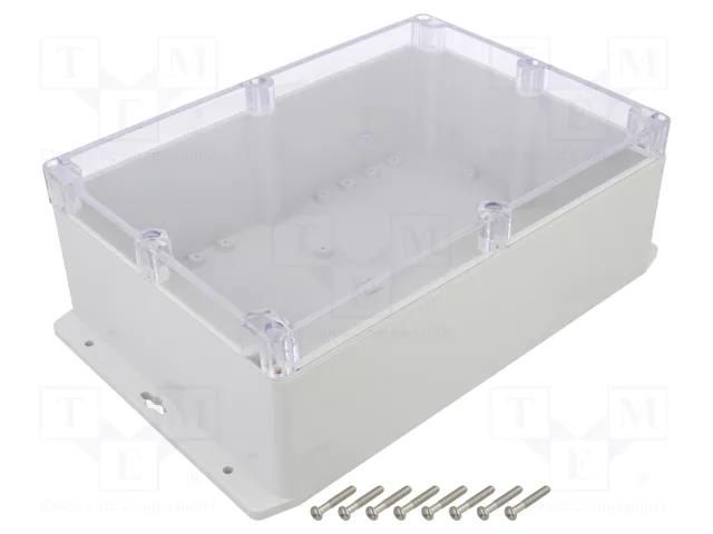 Enclosure: multipurpose; X: 185mm; Y: 265mm; Z: 95mm; polycarbonate GAINTA G2385CMF-IP67