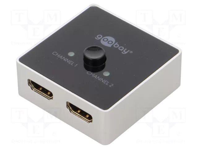 Switch; HDCP 2.2,HDMI 2.0; Input: HDMI socket x2; black GOOBAY HDMI-SWITCH-04