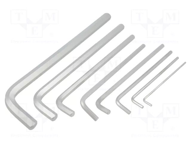 Wrench-set; inch,hex key; long; 8pcs. KING TONY KT-20208SR01