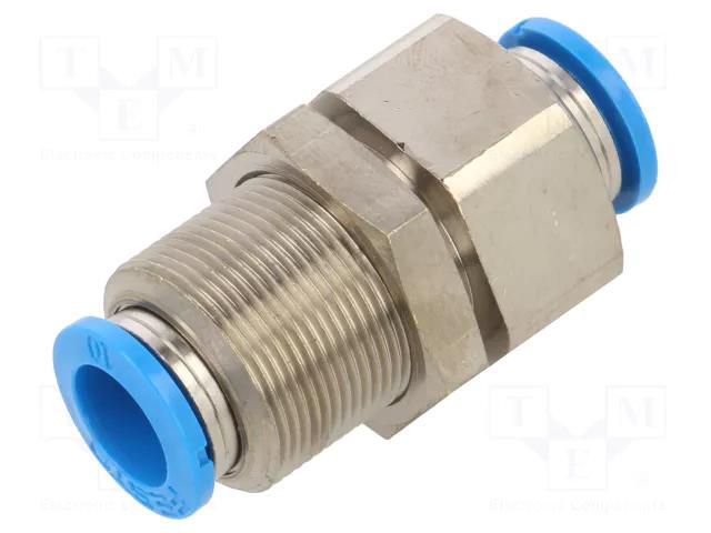 Push-in fitting; bulkhead; -0.95÷14bar; -10÷80°C FESTO QSS-10-F