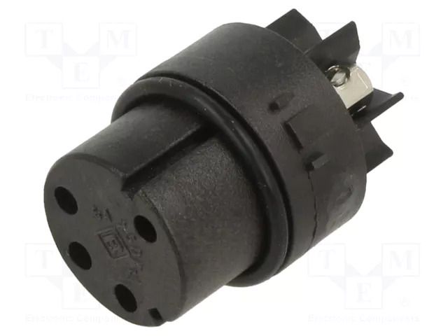 Connector: circular; contact insert; female; PIN: 4; 6A; 250V; screw BULGIN SA3242