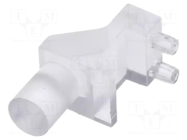 Fiber for LED; Ø3mm; Front: flat; angular,with PCB mounting BIVAR SLP3-150-150-F