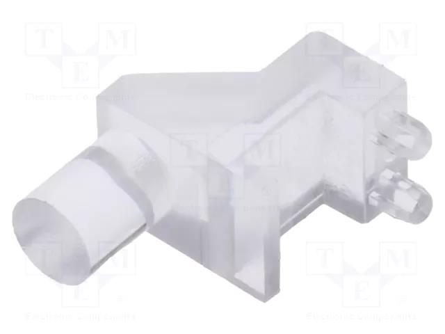 Fiber for LED; Ø3mm; Front: flat; angular,with PCB mounting BIVAR SLP3-200-150-F