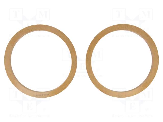 Spacer ring; MDF; 200mm; impregnated,varnished; 2pcs. 4CARMEDIA MDF-P200/12