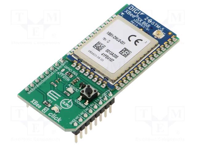 Click board; prototype board; Comp: XB8X-DMUS-001; RF; 3.3VDC MIKROE MIKROE-5299