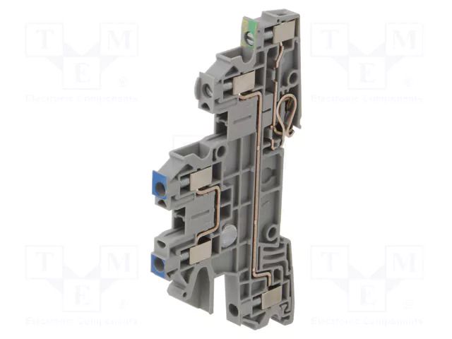 Splice terminal: rail; for DIN rail mounting; screw terminal PHOENIX CONTACT UTI2.5-PE/L/N