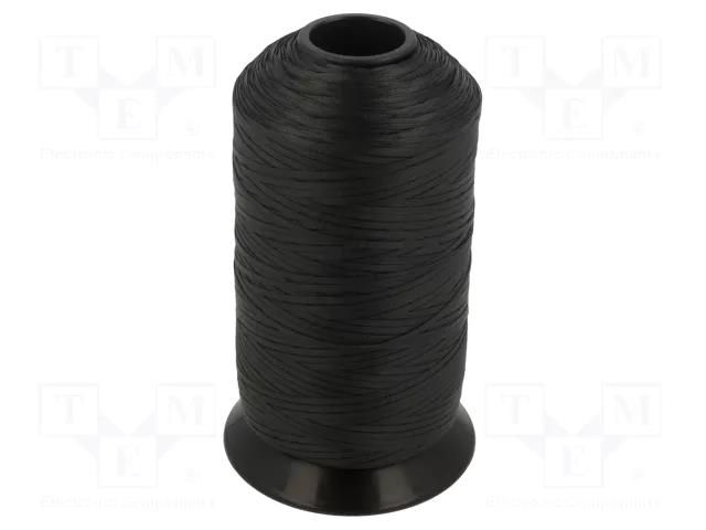 Rope; W: 2.16mm; L: 457.2m; for binding wires; Plating: polyamide ALPHA WIRE LC143-BK088