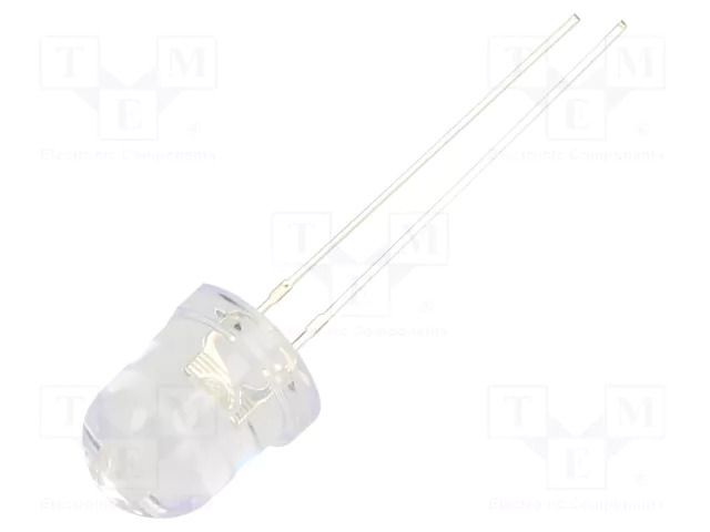 LED; white; 8mm; 36000÷43000mcd; 30°; Front: convex; 2.9÷3.4VDC OPTOSUPPLY OSW44P8131A