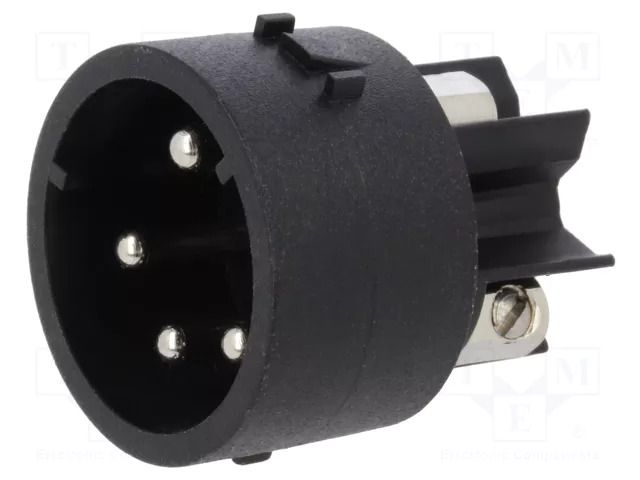 Connector: circular; contact insert; male; PIN: 4; 6A; 250V; screw BULGIN SA3241
