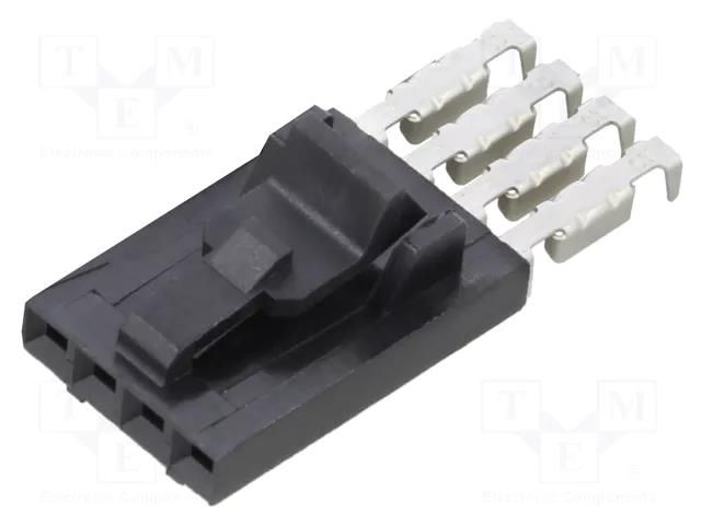 Connector: wire-board; plug; female; AMPMODU MTE; 2.54mm; PIN: 4 TE Connectivity 5-103956-3