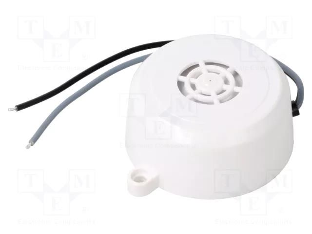 Sound transducer: piezo signaller; 30mA; Ø: 54mm; H: 25mm; 50÷90dB ANMAR B4MW-D