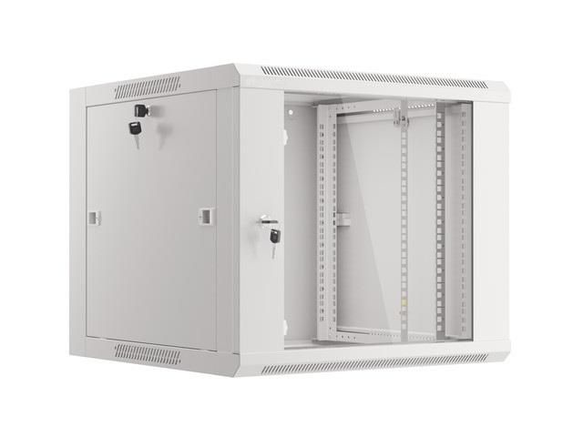 Commutation cabinet 19" wall mounted 9U 600x600x501 (assembled) KS9U600x600PAKSU