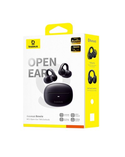 Avatud kõrvaklapid Bowie MC1 True Wireless Bluetooth 5.4 kõrvaklapid koos laadimiskohvriga, mustad A00083501126-00 6932172684358