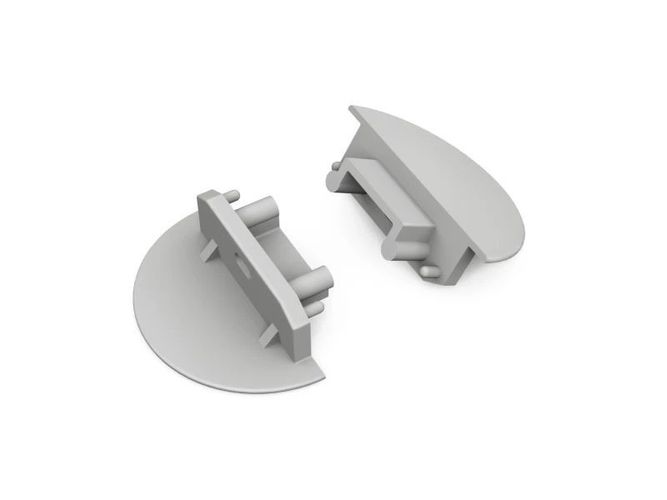 end cap GROOVE14 TOPMET with hole grey A3970022 5901597257882