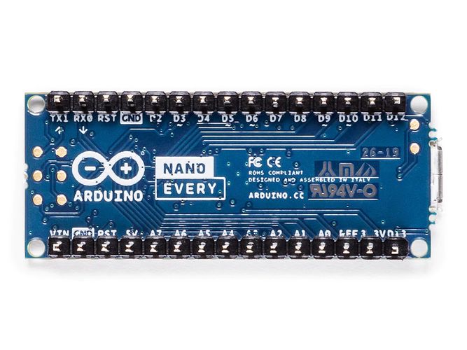 Arduino Nano Every koos päistikutega ABX00033 7630049201552