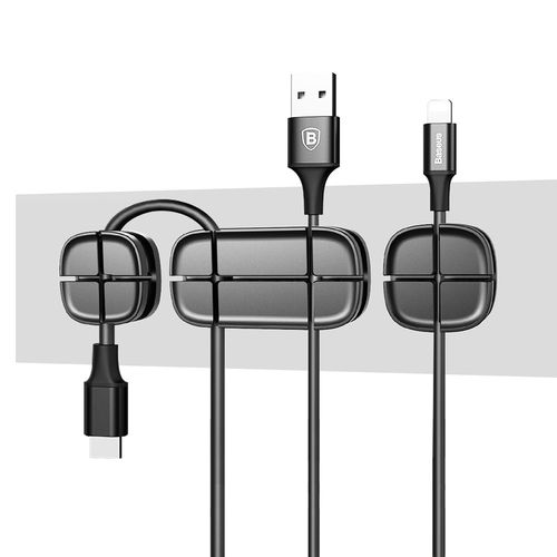 Juhtmehoidiku komplekt 3tk, must, BASEUS ACTDJ-01 6953156261389