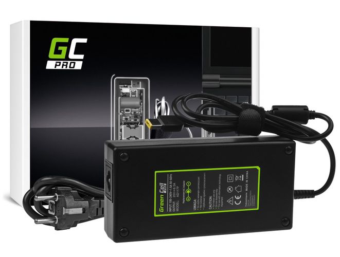 Power supply 170W 20V 8.5A, square (Lenovo Slim Tip), LENOVO, Green Cell PRO AD117P 5903317226529