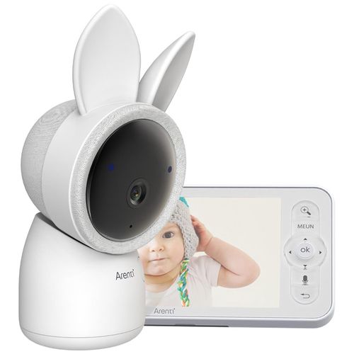 Baby monitor with LCD screenm 3MP, 2K UHD, PTZ 355°, Arenti AINANNY