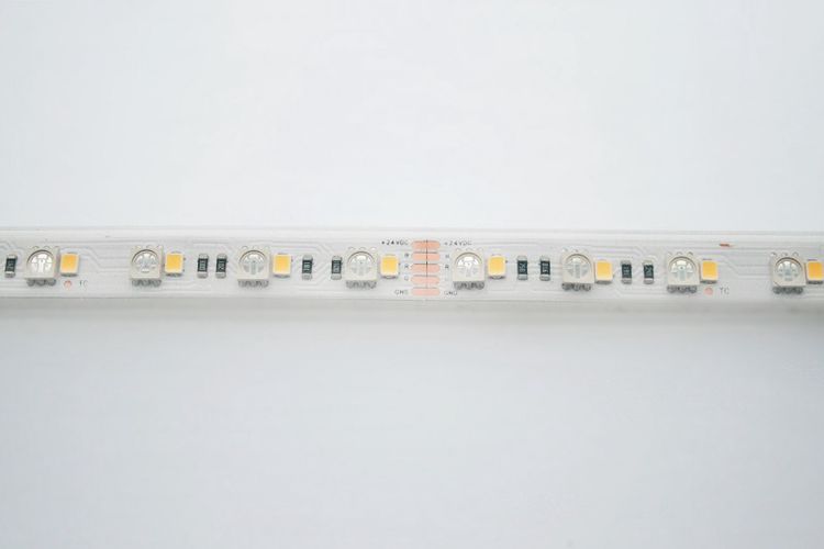 LED лента 19,2Вт / м, 24В, IP67, RGB + теплый белый 3000К, высокий КПД, PREMIUM AKTO HM-5050-60-RGBWWHT