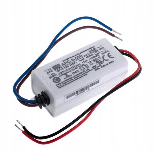 AC-DC Single output LED driver Constant Current (CC); Output 0.5A at 8-16Vdc APC-8-500