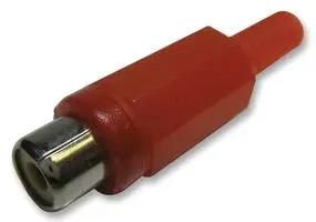 PHONO SOCKET, IN LINE, RED, PK10 PSG01644