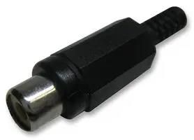 PHONO SOCKET, IN LINE, BLACK, PK10 PSG01645