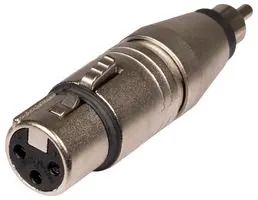 ADAPTOR, XLR RCPT TO RCA/PHONO PLUG NA2FPMM