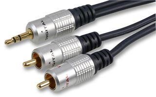 3.5MM JACK TO 2X PHONO PLUGS - 10M PSG00810