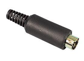 4P MINI DIN PLUG, GOLD PSG01817