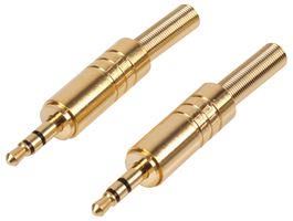 3.5MM JACK PLUG, STEREO, GOLD PSG02542