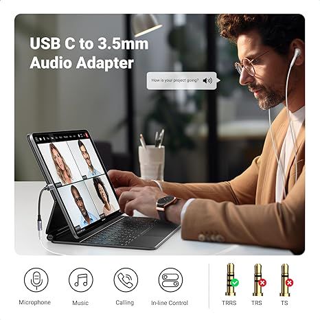 Переходник USB C штекер - 3,5 мм стерео гнездо AV161 UGREEN UGREEN/50631 6957303856312