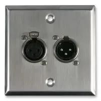 WALL PLATE, XLR PLUG - SOCKET PSG08157
