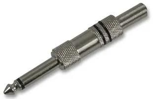 6.35MM JACK PLUG, MONO, BLACK PSG03210